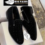 Black gem crystal design-loafers