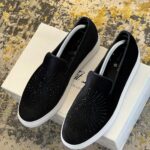 Black casual loafers